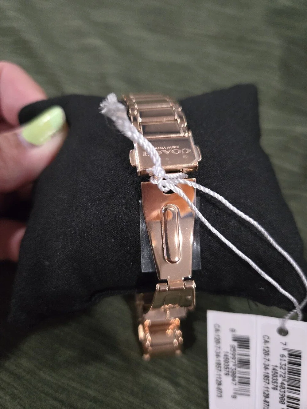 COACH Perry Women’s Rose Gold Tone Stainless Steel Bracelet Watch